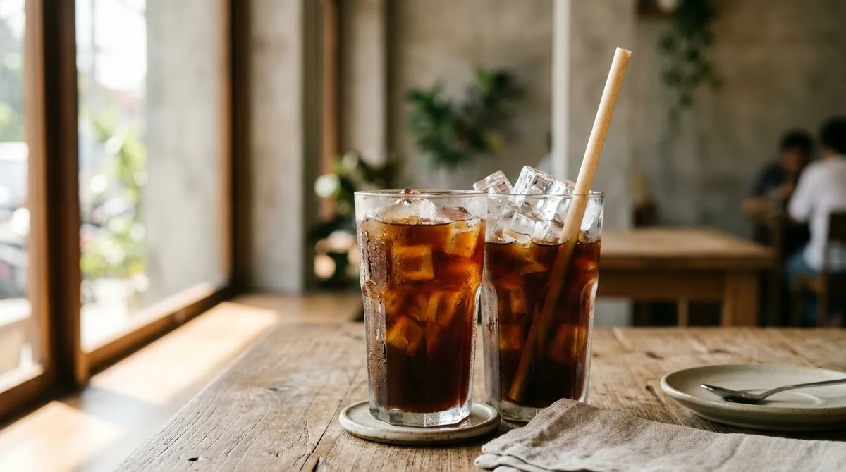 Rootwave 8 mm Café edible rice straw in iced cold brew